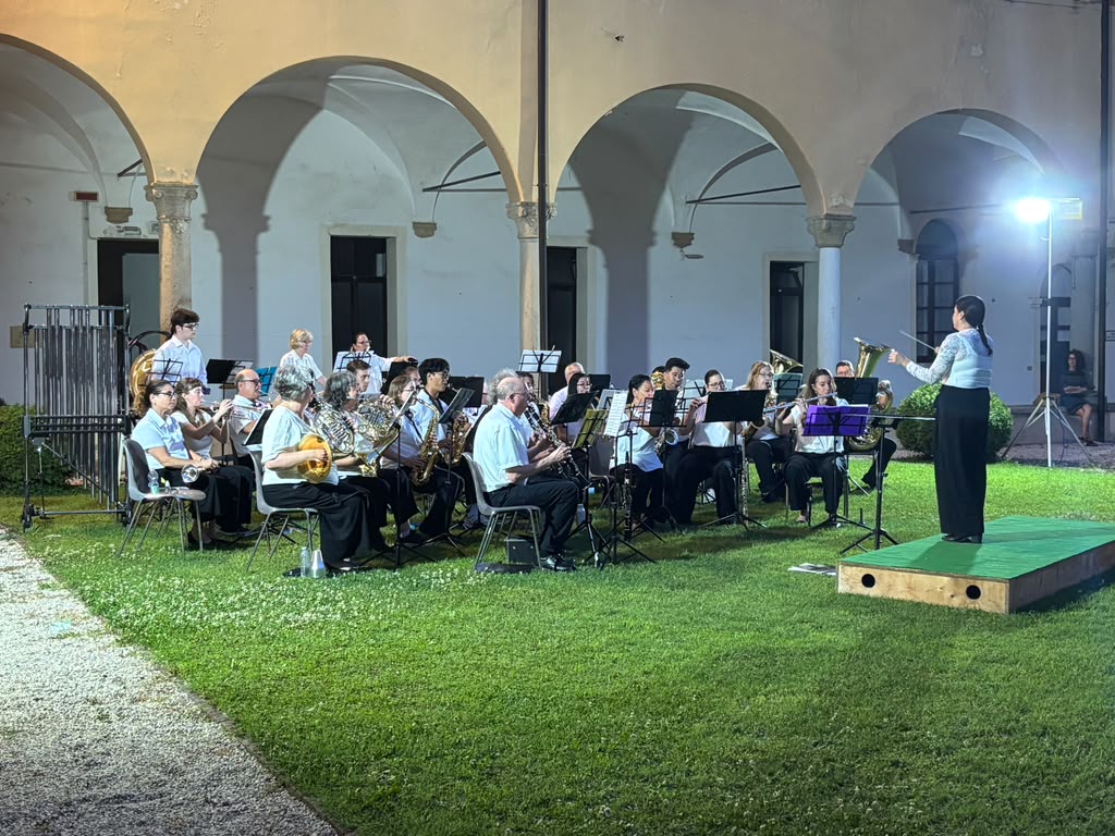 The San Jose Metropolitan Band playing at an outdoor concert